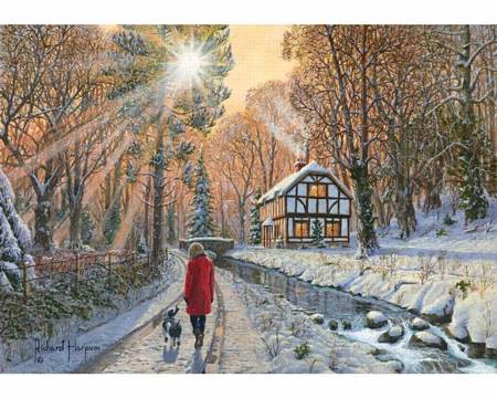 Wooden Jigsaw Puzzle - Winter Woodland (890901) - 250 Pieces Wentworth