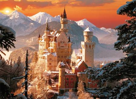 Jigsaw Puzzle - Wintery Neuschwanstein (33025)