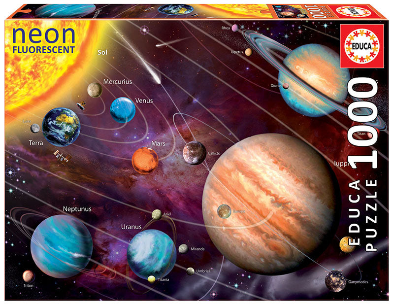 Solar System Neon – 1000 Piece Puzzle (Educa)