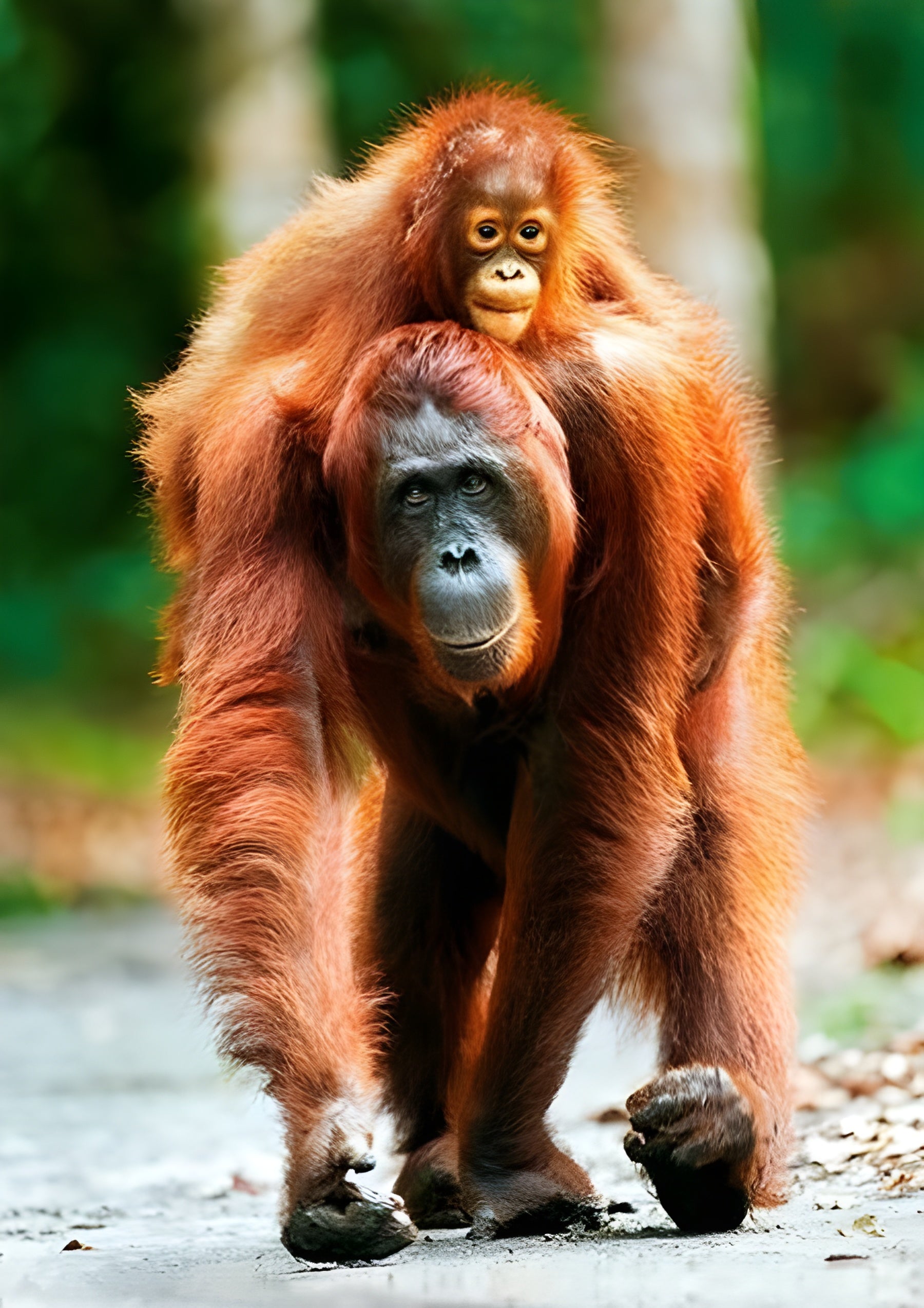 Mother Care - Orangutan, Indonesia (10514)