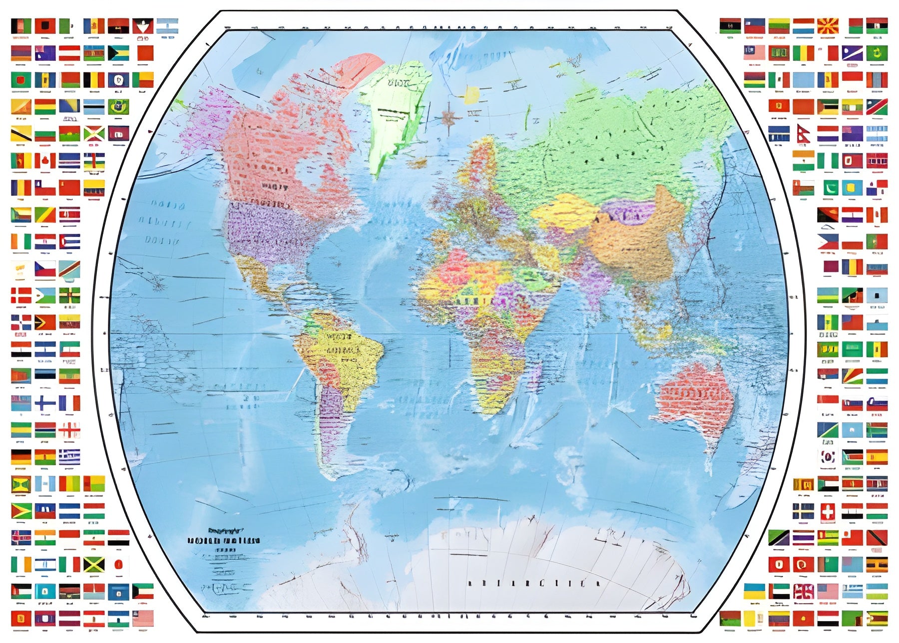 Political World Map - 1000 Pieces Ravensburger