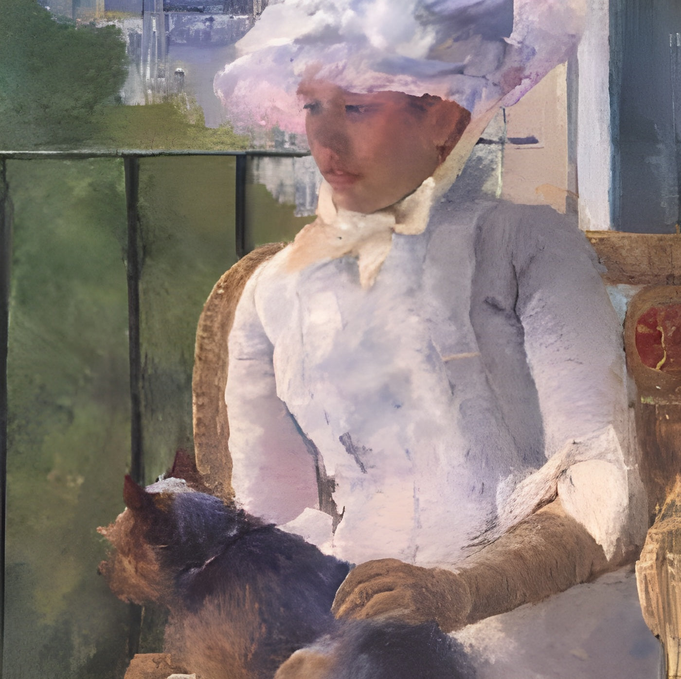 Susan on a Balcony