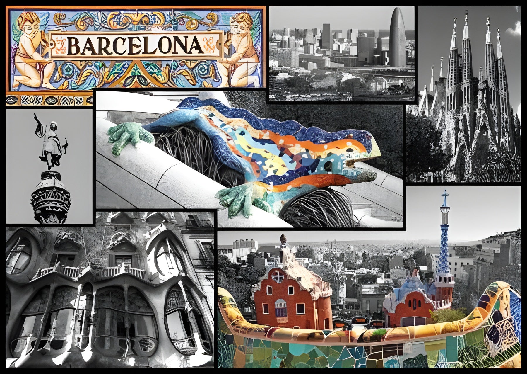 Barcelona - Collage (37169)
