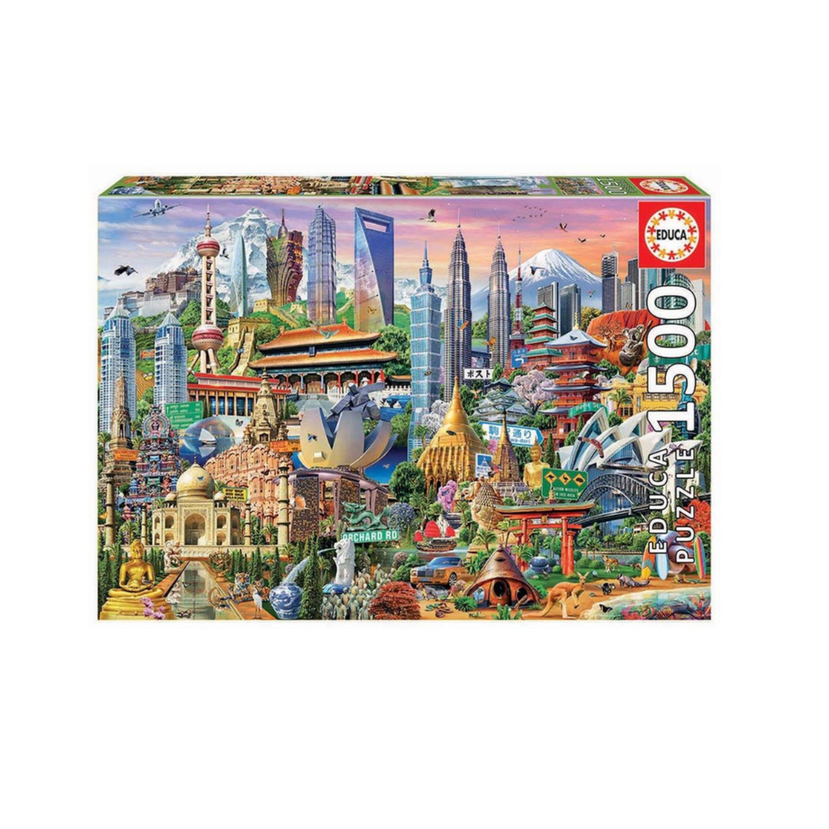Asian Landmarks 1500 Puzzle box by Educa. 