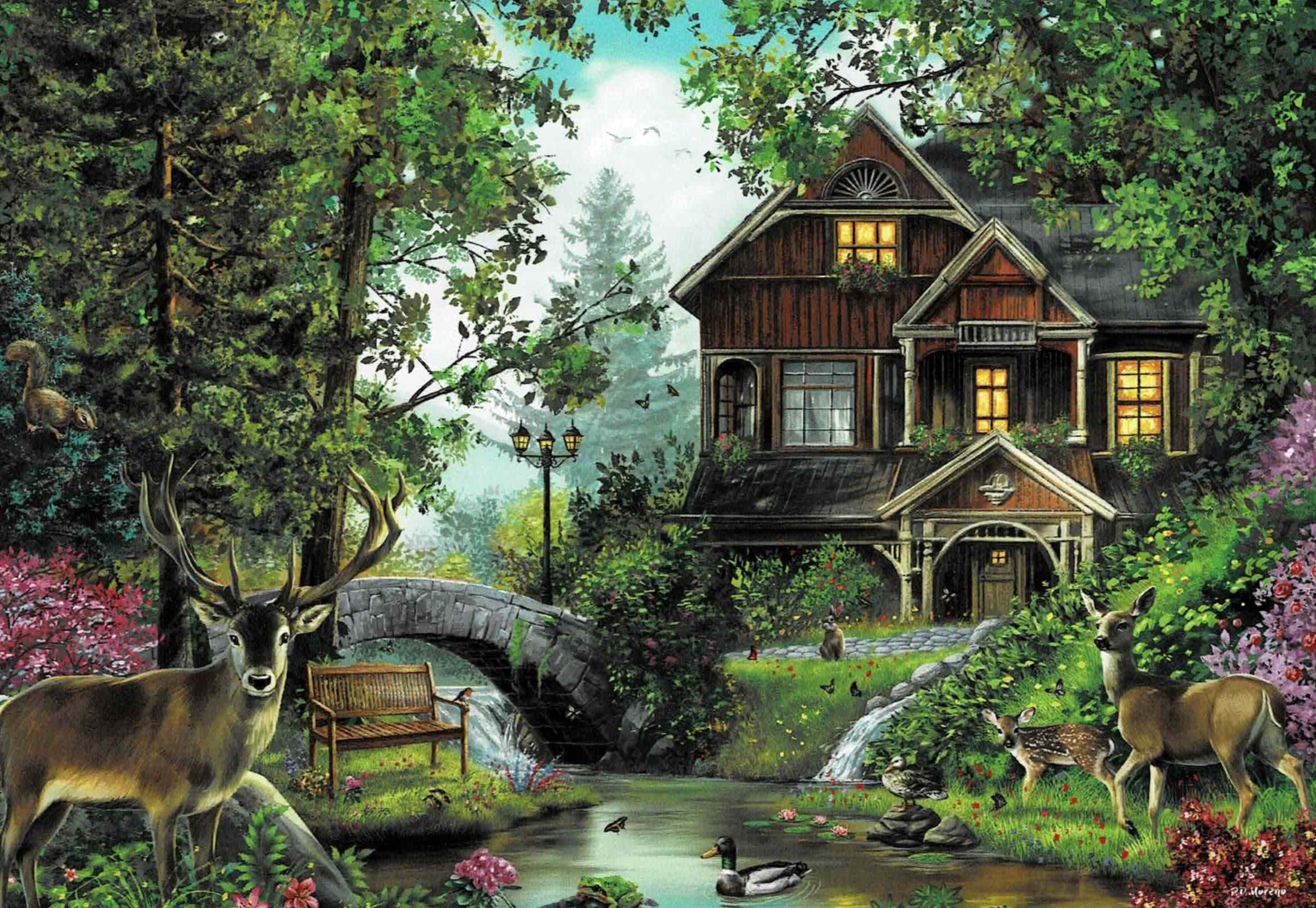 Lakeside Lodge - 500 Piece Puzzle (Wentworth)