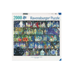 This enchanting design features an intriguing collection of potion bottles, magical ingredients, curious creatures and mysterious treasures tucked away in a fantastical apothecary. With vibrant colours and intricate details to discover, every piece brings a little more magic to life. A static image of the poisons and potions 2000 pcs puzzle by Ravensburger.

