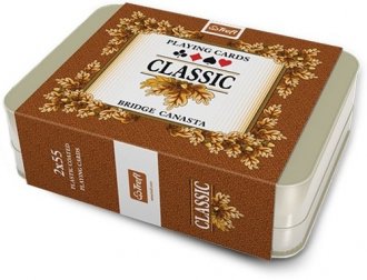 Playing Cards - Classic Amber in Metal Tin (Trefl)