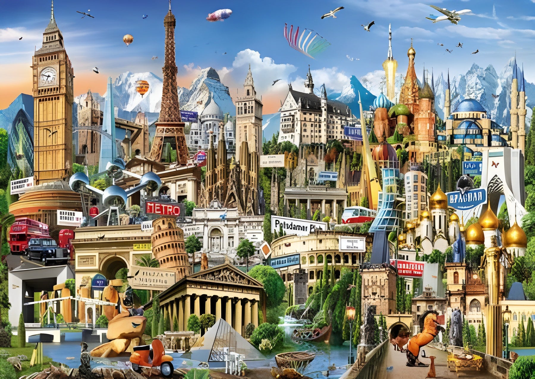 European Landmarks (#17697) - 2000 Pieces Educa