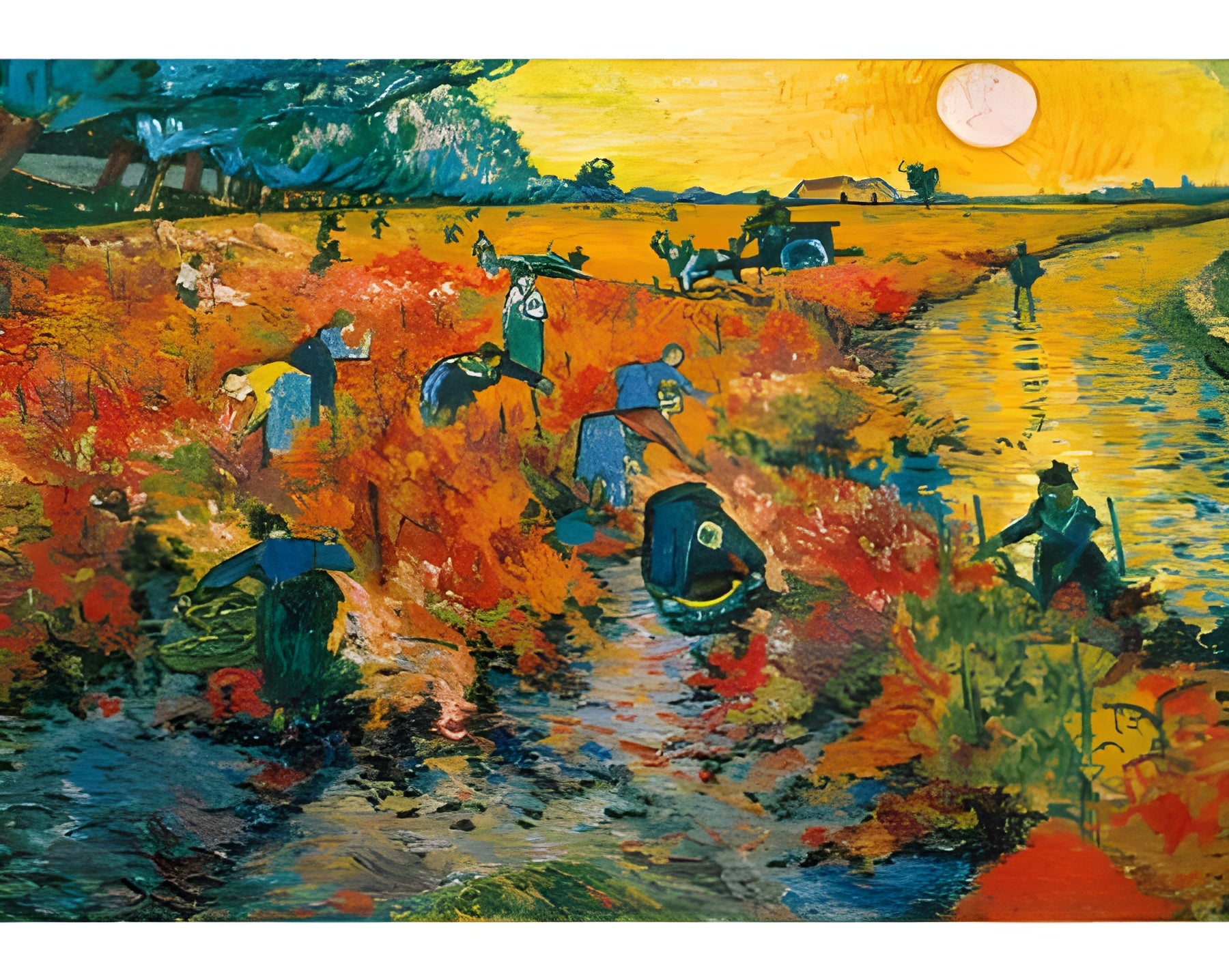 Red Vineyard At Arles 250 Pieces Wentworth