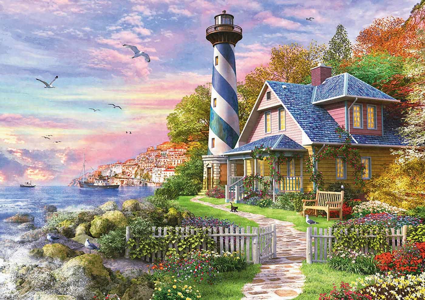 Lighthouse at Rock Bay – 4000 Piece Puzzle (Educa)
