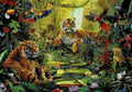 Tiger Family in the Jungle - 500 Piece Puzzle (Wentworth)