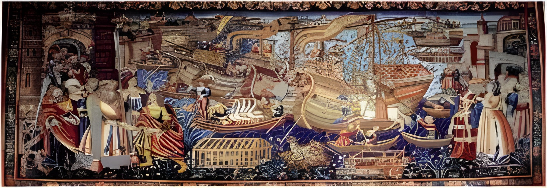 Vasco da Gama arrives in Calcutta (Panoramic) (#2802N25015) - 1000 Ricordi - 1000 Pieces