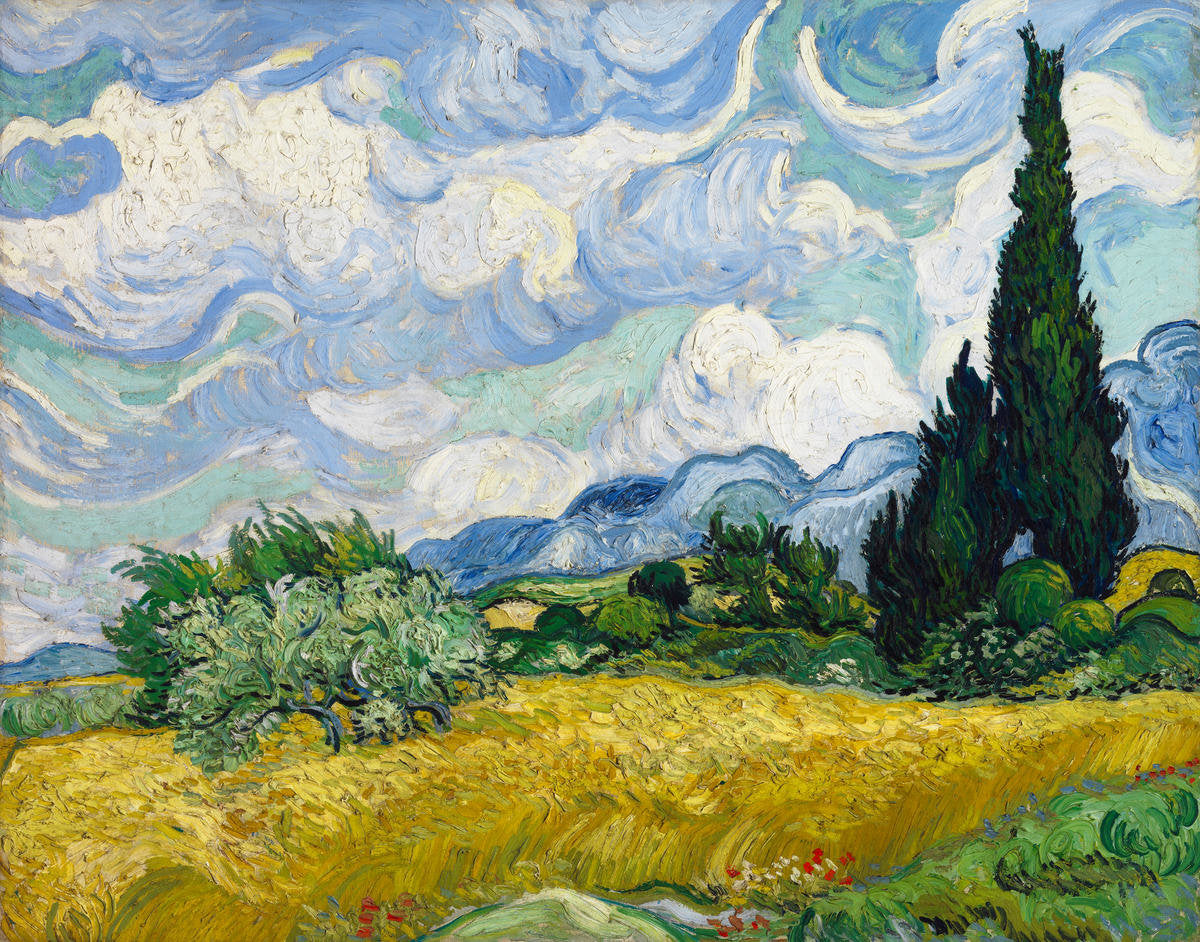 Wheat Field with Cypresses – 500 Piece Puzzle (Wentworth)