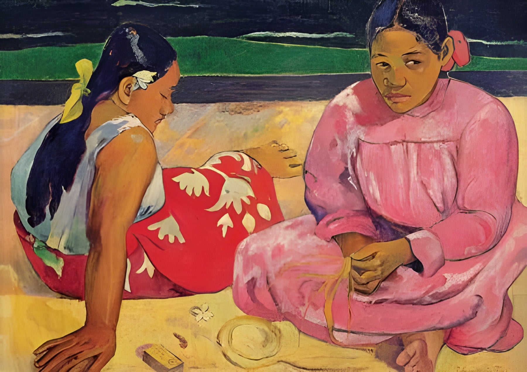 Women of Tahiti on Beach (10362)