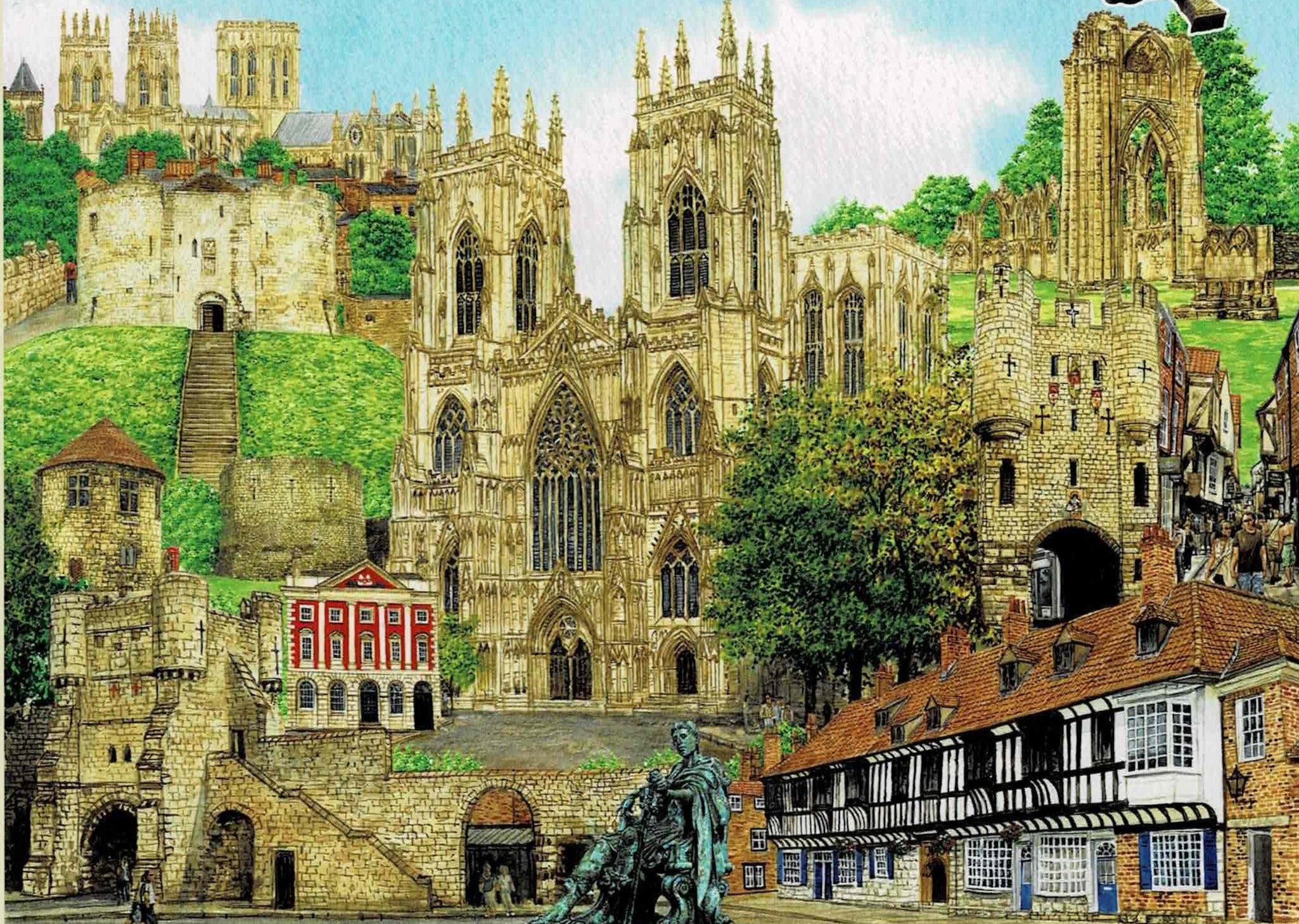 York Montage - 500 Piece Puzzle (Wentworth)